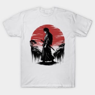 Walking in the red moon T-Shirt